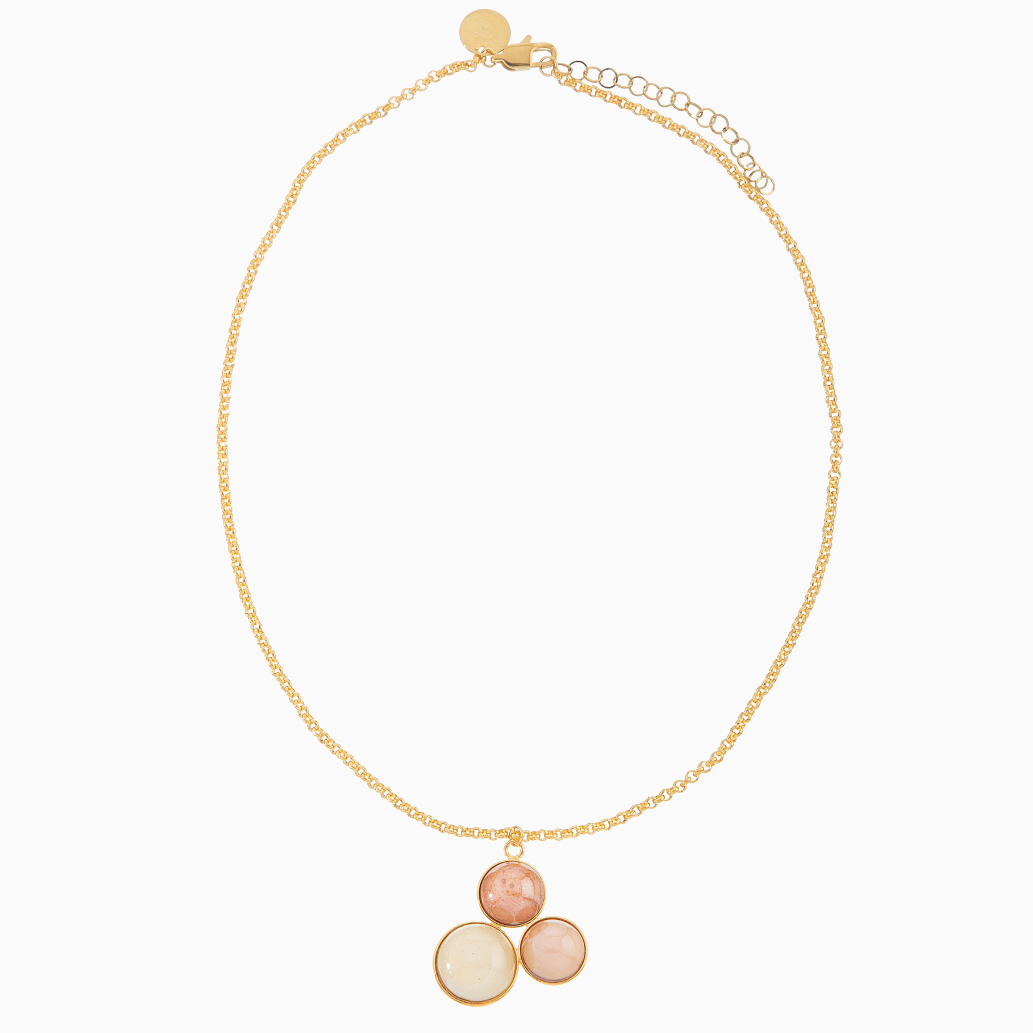 Audrey Pendant Necklace, Murano glass with Gold Finish over Brass, Made in Italy – Audrey Collection