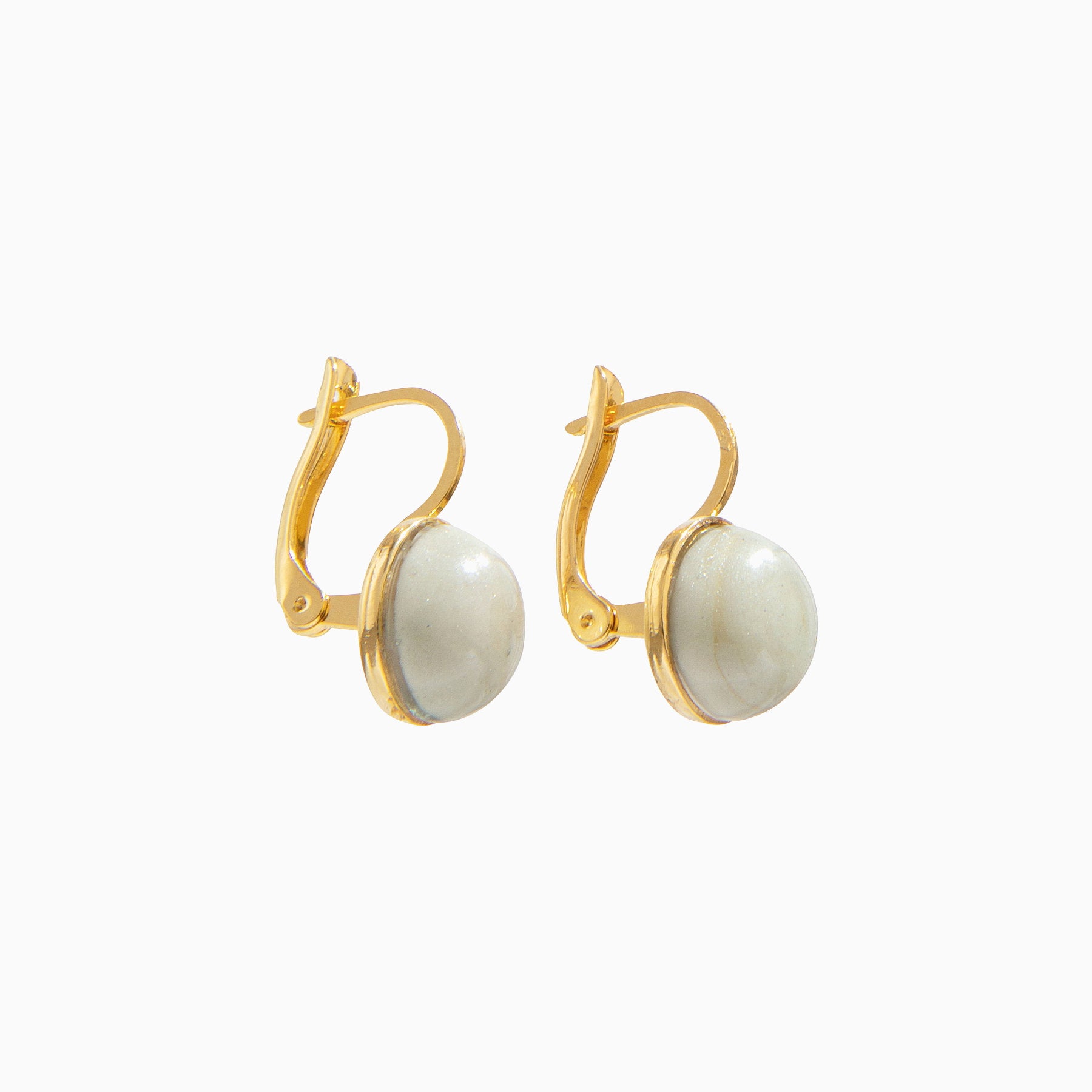 Seaside Serenity Earrings, Murano glass with 18KT Gold Finish over Brass, Made in Italy – Seaside Serenity Collection