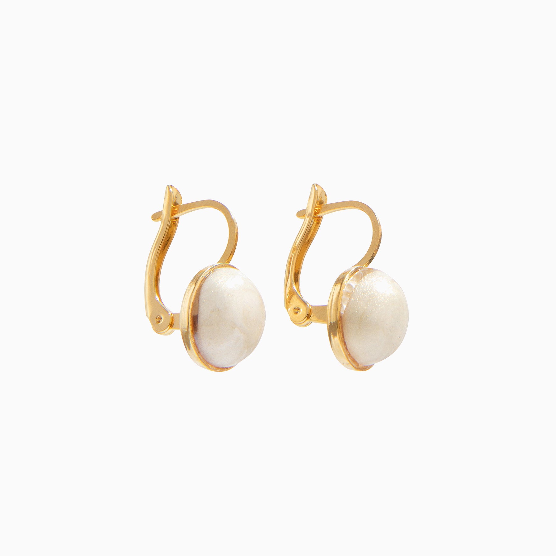 Seaside Serenity Earrings, Murano glass with 18KT Gold Finish over Brass, Made in Italy – Seaside Serenity Collection