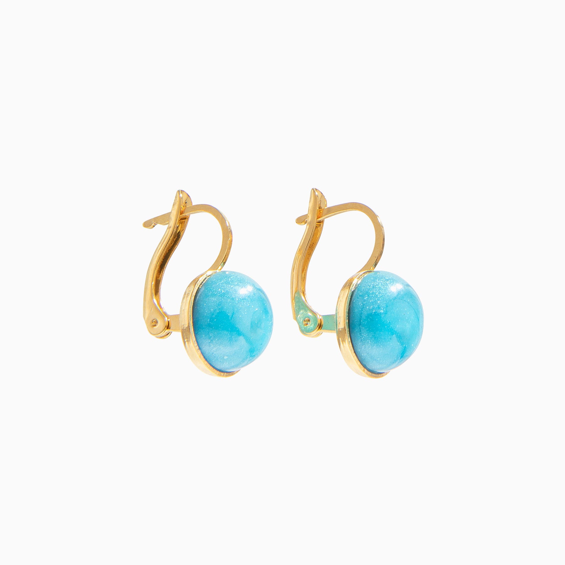 Seaside Serenity Earrings, Murano glass with 18KT Gold Finish over Brass, Made in Italy – Seaside Serenity Collection