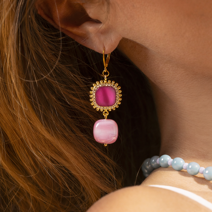 Bloom Collection - Top Murano Glass Earrings hover image