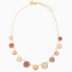 Audrey Necklace Collier, Murano glass with 18KT Gold Finish over Brass. Stainless Steel Clasp.  Made in Italy – Audrey Collection
