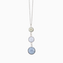 Audrey Pendant Necklace, Murano glass with Rhodium Finish over Brass, Made in Italy – Audrey Collection

