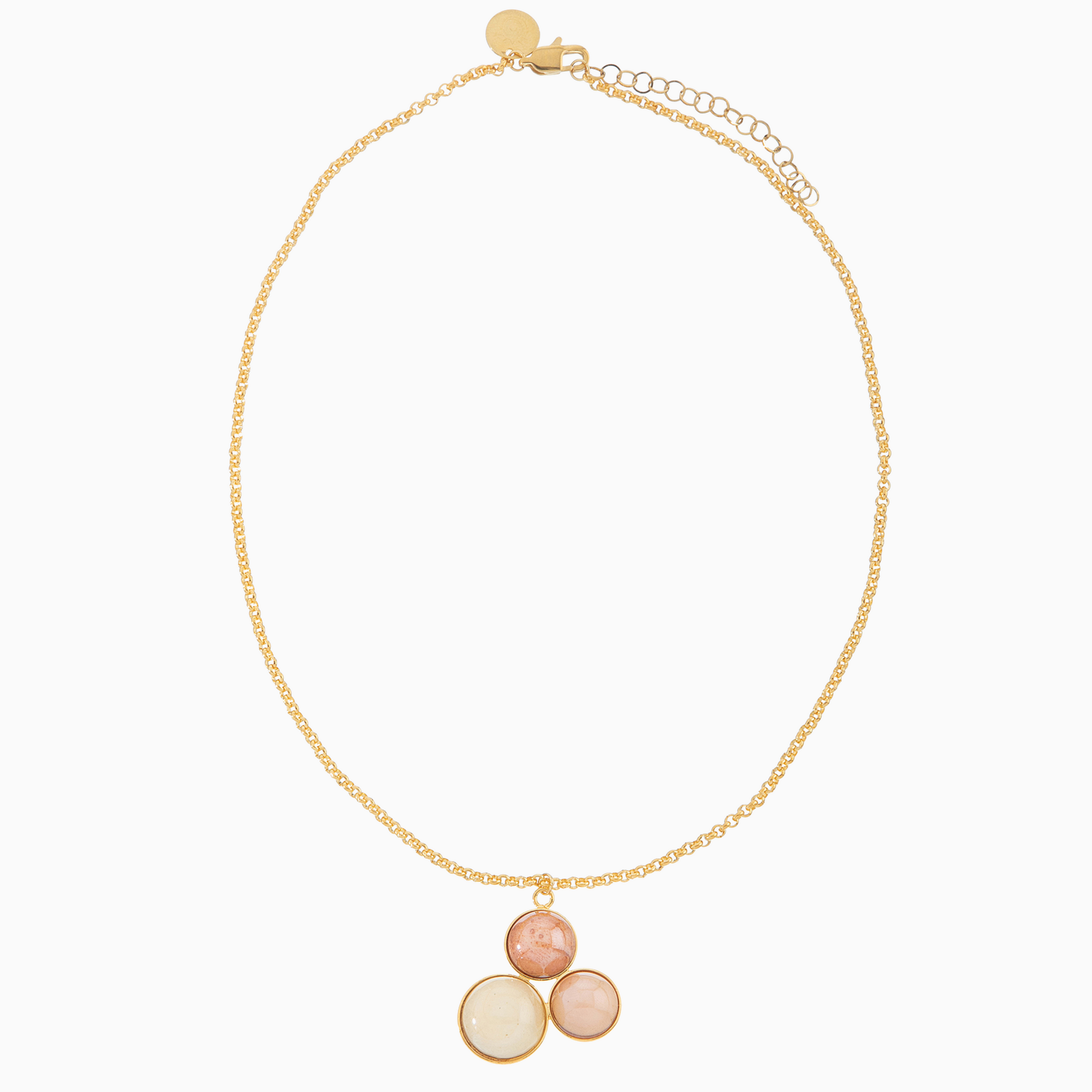 Audrey Pendant Necklace, Murano glass with 18KT Gold Finish over Brass with Stainless Steel Clasp, Made in Italy – Audrey Collection
