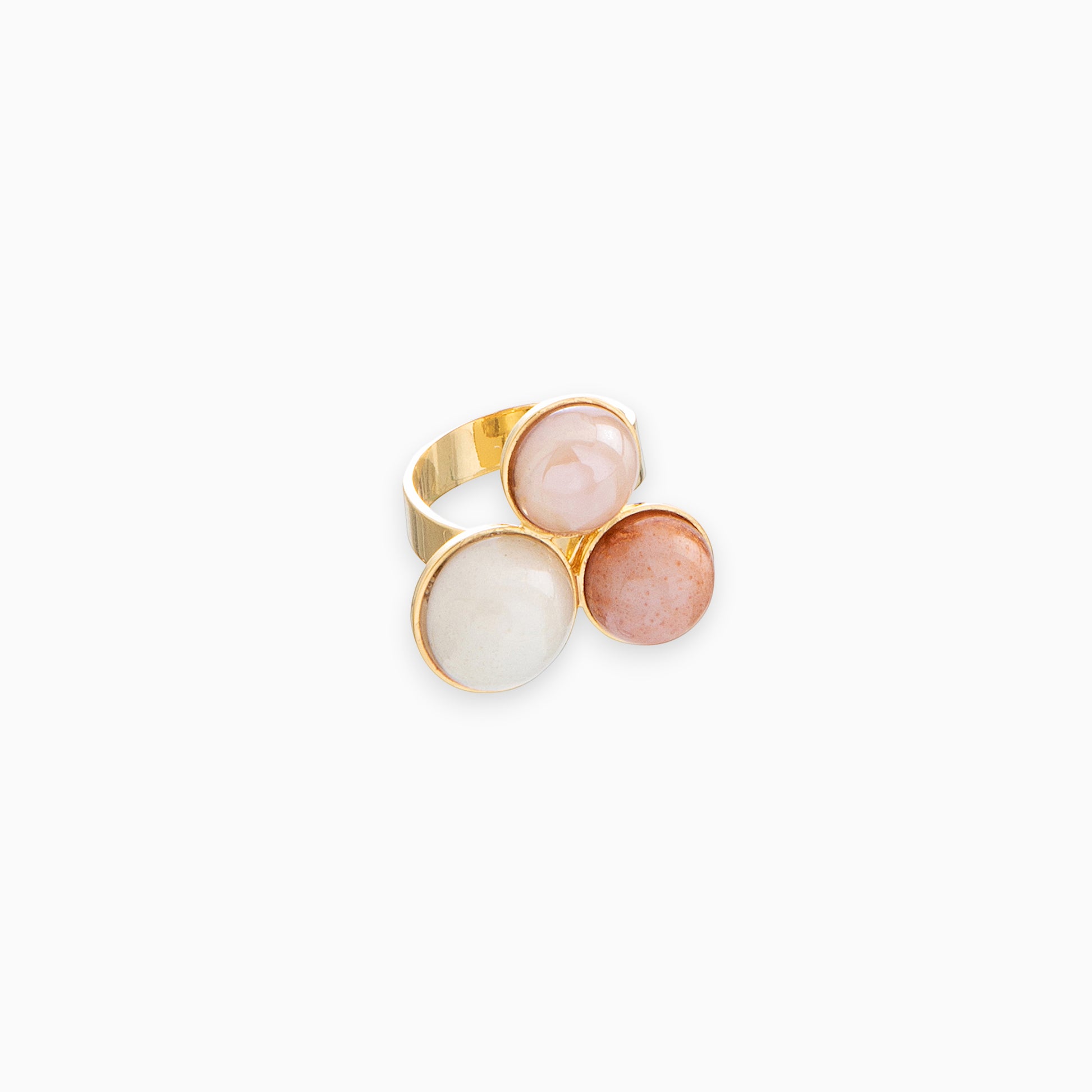 Audrey Ring, Murano glass with 18KT Gold Finish over Brass, Made in Italy – Audrey Collection