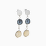 Audrey Earrings, Murano glass with Rhodium Finish over Brass, Made in Italy – Audrey Collection