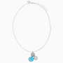 Audrey Pendant Necklace, Murano glass with Rhodiumd Finish over Brass with Stainless Steel Clasp, Made in Italy – Audrey Collection