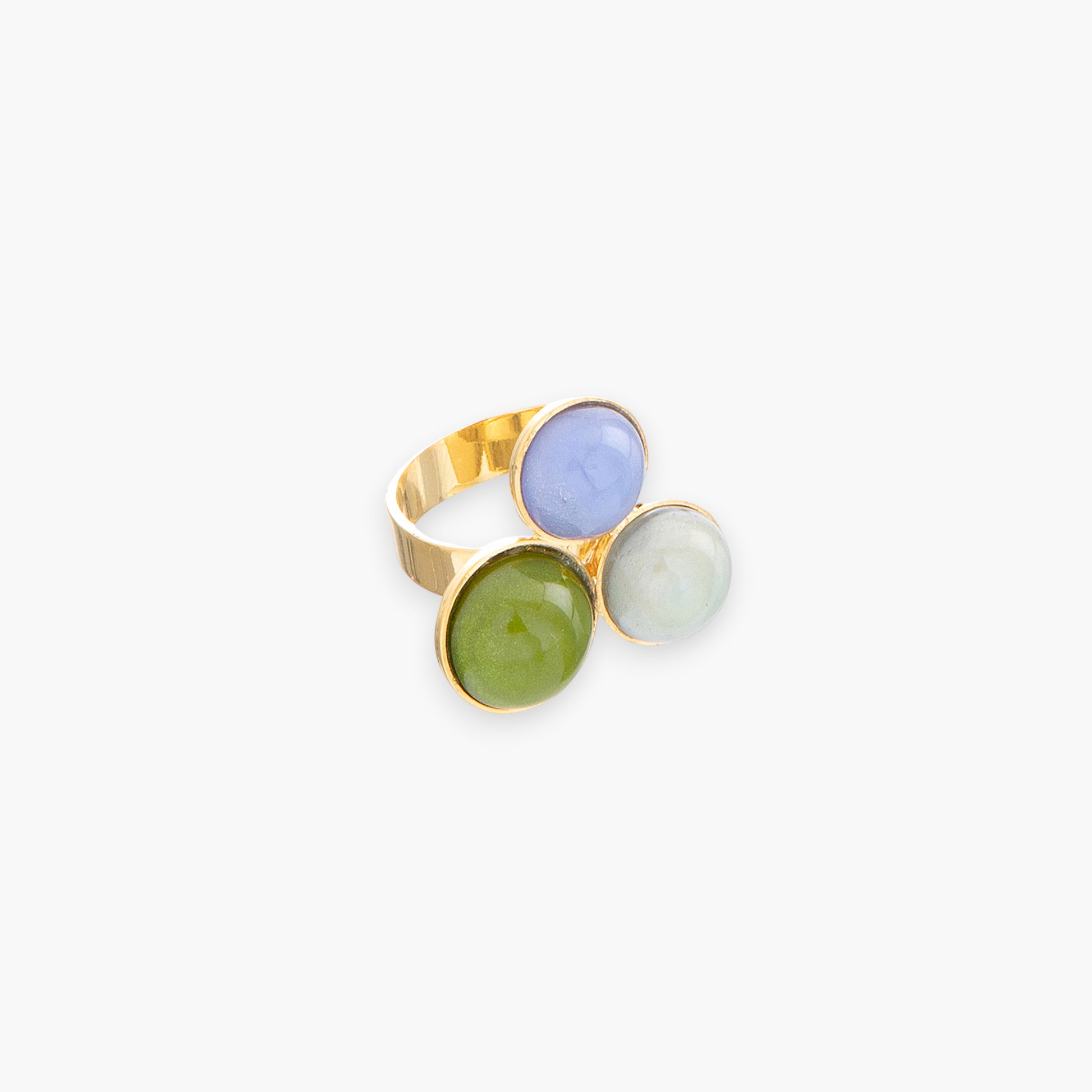 Audrey Ring, Murano glass with 18KT Gold Finish over Brass, Made in Italy – Audrey Collection