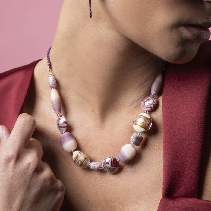 Blush Collection - Murano Glass Collier Necklace hover image