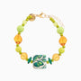 Coral Bay Bracelet, Murano glass with 18KT Gold Finish over Brass, Made in Italy – Coral Bay Collection