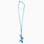 Bubble Opera Necklace, Murano glass with Rhodium Finish over Brass, Made in Italy – Bubble Collection
