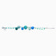 Bubble Bracelet, Murano glass with Rhodium  Finish over Brass, Made in Italy – Bubble Collection