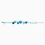 Bubble Bracelet, Murano glass with Rhodium  Finish over Brass, Made in Italy – Bubble Collection
