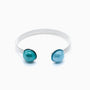 Drop Bracelet, Murano glass with Rhodium Finish over Brass, Made in Italy – Drop Collection
