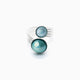 Drop Ring, Murano glass with Rhodium Finish over Brass, Made in Italy – Drop Collection