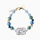 Zefiro Bracelet, Murano glass with 18KT Gold Finish over Brass and Stainless Steel clasp, Made in Italy – Zefiro Collection