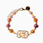 Zefiro Bracelet, Murano glass with 18KT Gold Finish over Brass and Stainless Steel clasp, Made in Italy – Zefiro Collection