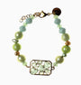 Zefiro Bracelet, Murano glass with 18KT Gold Finish over Brass and Stainless Steel clasp, Made in Italy – Zefiro Collection