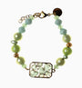Zefiro Bracelet, Murano glass with 18KT Gold Finish over Brass and Stainless Steel clasp, Made in Italy – Zefiro Collection