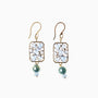 Zefiro Earrings, Murano glass with 18KT Gold Finish over Brass and Stainless Steel hook, Made in Italy – Zefiro Collection