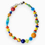 Carioca Necklace Collier, Murano glass with Rhodium Finish over Stainless Steel, Made in Italy – Carioca Collection