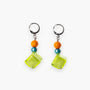 Carioca Earrings, Murano glass with Rhodium Finish over Brass and Stainless Steel leverback , Made in Italy – Carioca Collection