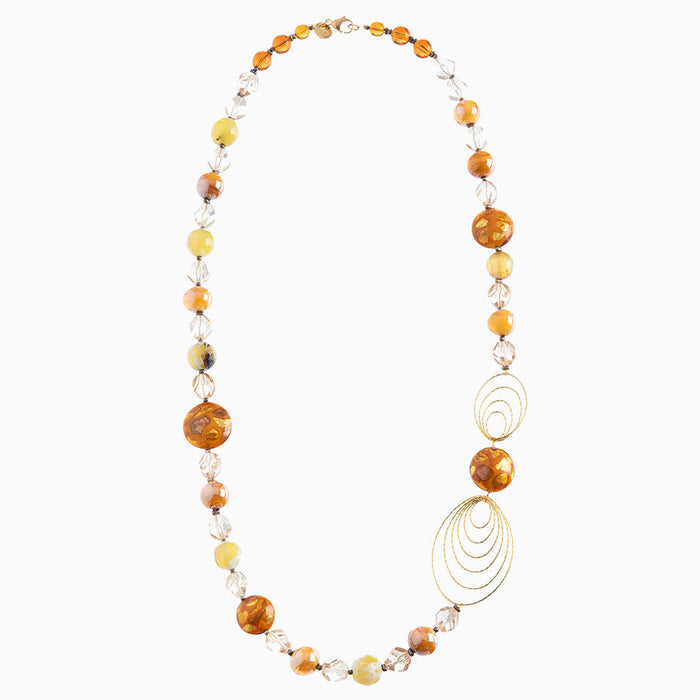 Aura Collection - Opera Necklace with Art Deco Spirals