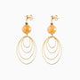 Aura Earrings, Murano glass with 18KT Gold Finish over Brass, Made in Italy – Aura Collection
