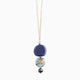 Gaia Pendant Necklace, Murano glass with 18KT Gold Finish over Stainless Steel, Made in Italy – Gaia Collection
