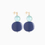 Gaia Earrings, Murano glass with 18KT Gold Finish over Brass, Made in Italy – Gaia Collection
