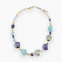 Gaia Necklace Collier, Murano glass with 18KT Gold Finish over Stainless Steel, Made in Italy – Gaia Collection