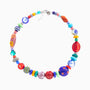 Elettra Necklace Collier, Murano glass with Rhodium Finish over Stainless Steel, Made in Italy – Elettra Collection

