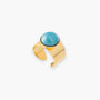 Seaside Serenity Ring, Murano glass with 18KT Gold Finish over Brass, Made in Italy – Seaside Serenity Collection