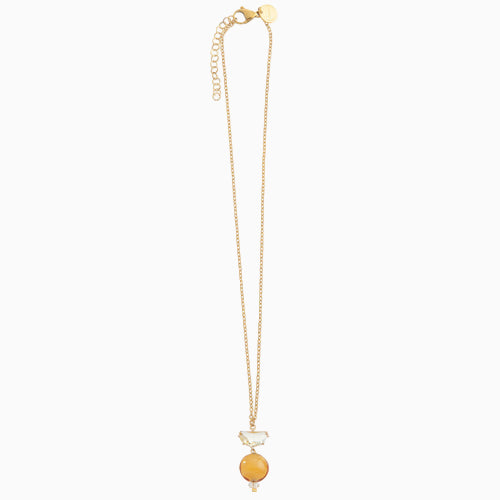 Ocean Odyssey Opera Necklace, Murano glass with 18KT Gold Finish over Brass and Stainless Steel, Made in Italy – Ocean Odyssey Collection
