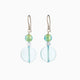 Sunshine Dreams Murano glass earrings, rhodium finish over brass with stainless steel hooks, made in Italy.