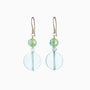 Sunshine Dreams Murano glass earrings, rhodium finish over brass with stainless steel hooks, made in Italy.