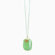 Alyssa Pendant Necklace, Murano glass with Gold Finish over Brass,  Tone on Tone chain, Stainless Steel clasp. Made in Italy – Alyssa Collection
