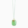 Alyssa Pendant Necklace, Murano glass with Gold Finish over Brass,  Tone on Tone chain, Stainless Steel clasp. Made in Italy – Alyssa Collection
