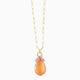 Jasmine Pendant Necklace, Murano glass with 18KT Gold Finish over Brass and Stainless Steel clasp, Made in Italy – Jasmine Collection