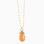 Jasmine Pendant Necklace, Murano glass with 18KT Gold Finish over Brass and Stainless Steel clasp, Made in Italy – Jasmine Collection
