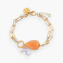 Jasmine Bracelet, Murano glass available in 18KT Gold Finish over Brass, with Stainless Steel clasp, Made in Italy – Jasmine Collection