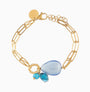 Jasmine Bracelet, Murano glass available in 18KT Gold Finish over Brass, with Stainless Steel clasp, Made in Italy – Jasmine Collection