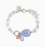 Jasmine Bracelet, Murano glass with Rhodium Finish over Brass and Stainless Steel clasp, Made in Italy – Jasmine Collection