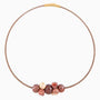 Soraya Necklace Collier, Murano glass with 18Kt Gold Finish over Brass, Tone to Tone Chain,  Made in Italy – Soraya Collection