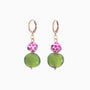 Soraya Earrings, Murano glass with 18KT Gold Finish over Brass , Made in Italy – Soraya Collection