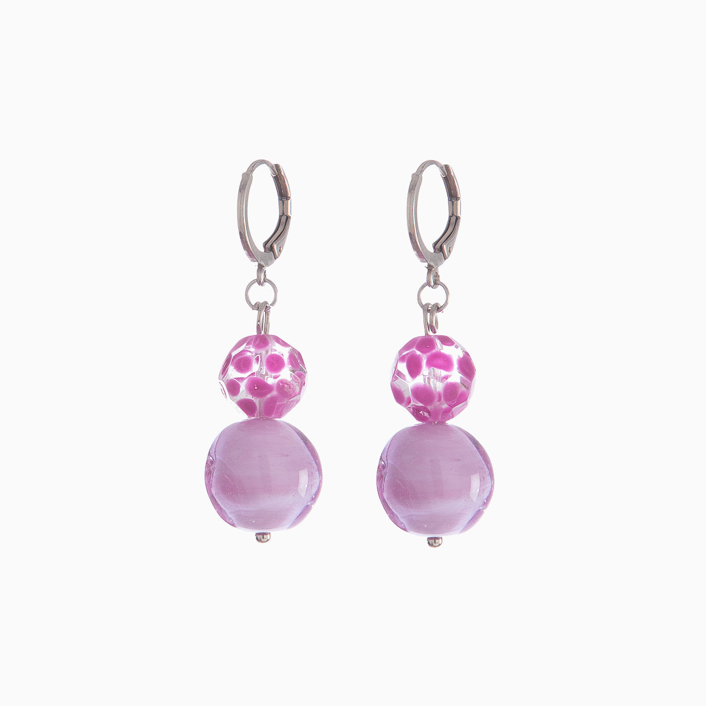 Soraya Earrings, Murano glass with 18KT Gold Finish over Brass , Made in Italy – Soraya Collection