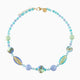 Malika Necklace Collier, Murano glass with 18KT Gold Finish over Brass, Made in Italy – Malika Collection

