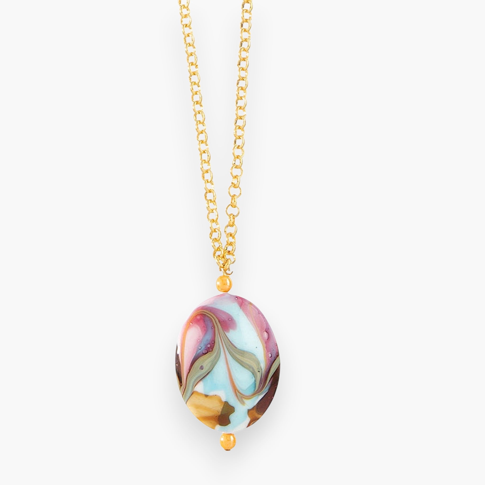 イタリアMURANO GLASS ペンダント【未使用】 Murano Glass Pendant Necklaces | Handcrafted in Italy