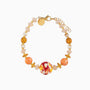 Tasnim Bracelet, Murano glass with 18KT Gold Finish over Brass and Stainless Steel clasp, Made in Italy – Tasnim Collection