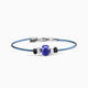 Ghost men's industrial bracelet in brushed stainless steel and silicone, handcrafted in Italy.